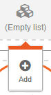 \(Empty list - Add\)